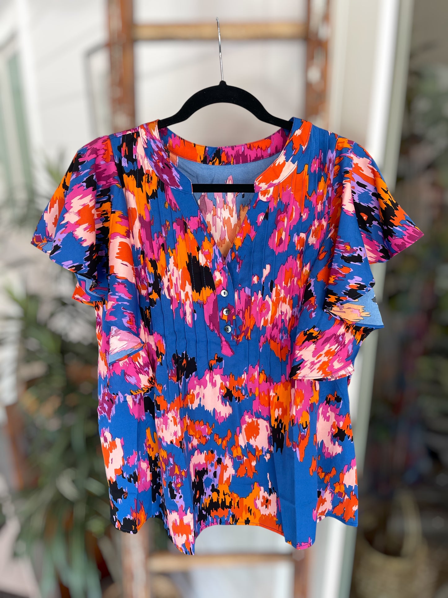 Multi-Blue Top