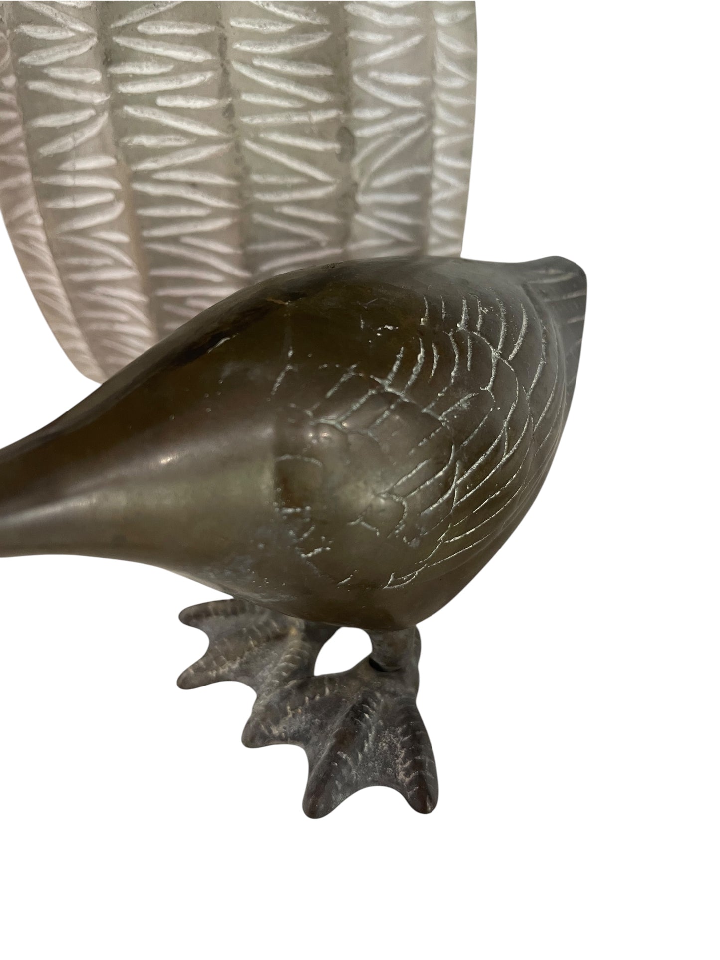 Vintage Solid Brass Geese (sku 0079)