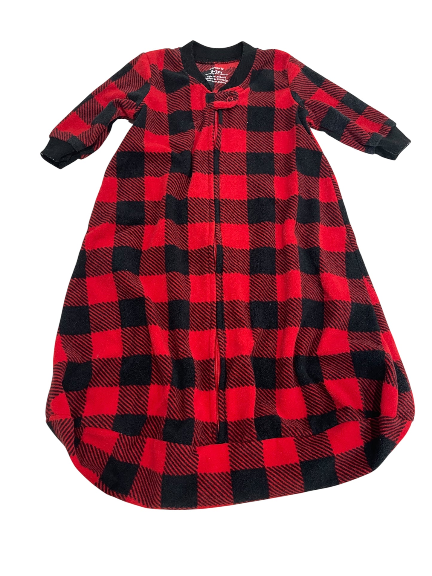 Infant (0-3 M) Buffalo Plaid Sleeper/Sack (sku 0149)