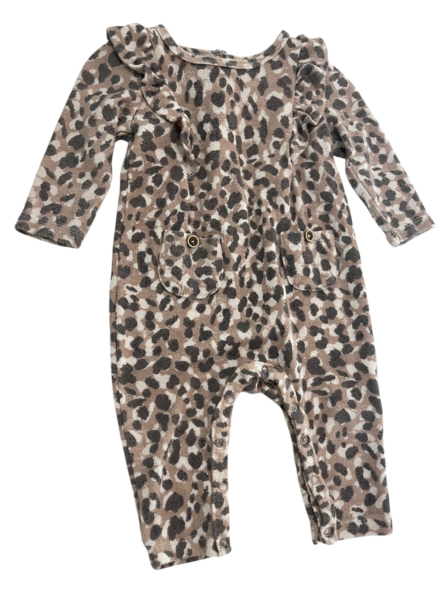 Infant (3/6 M) One-Pc Leopard Outfit (sku 0171)