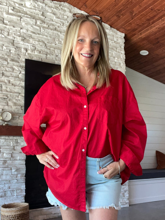 Women’s (XL) The Boyfriend Shirt from Old Navy