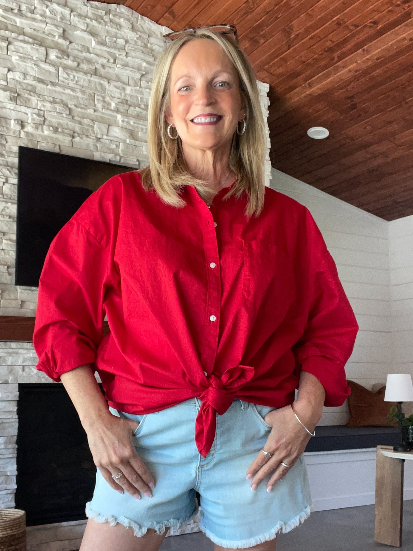 Women’s (XL) The Boyfriend Shirt from Old Navy