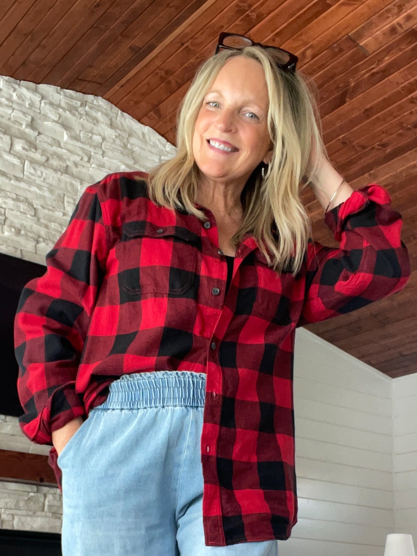 Women’s (L) Regular Fit Flannel Shirt