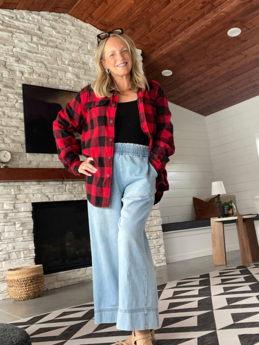 Women’s (L) Regular Fit Flannel Shirt