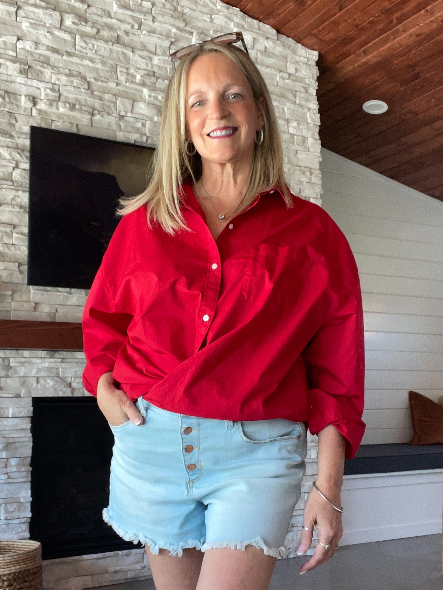 Women’s (XL) The Boyfriend Shirt from Old Navy