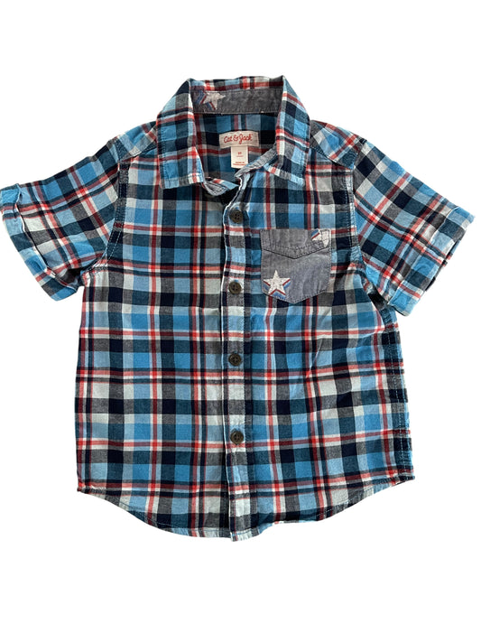 (2T) Toddler Boy Button Up Shirt