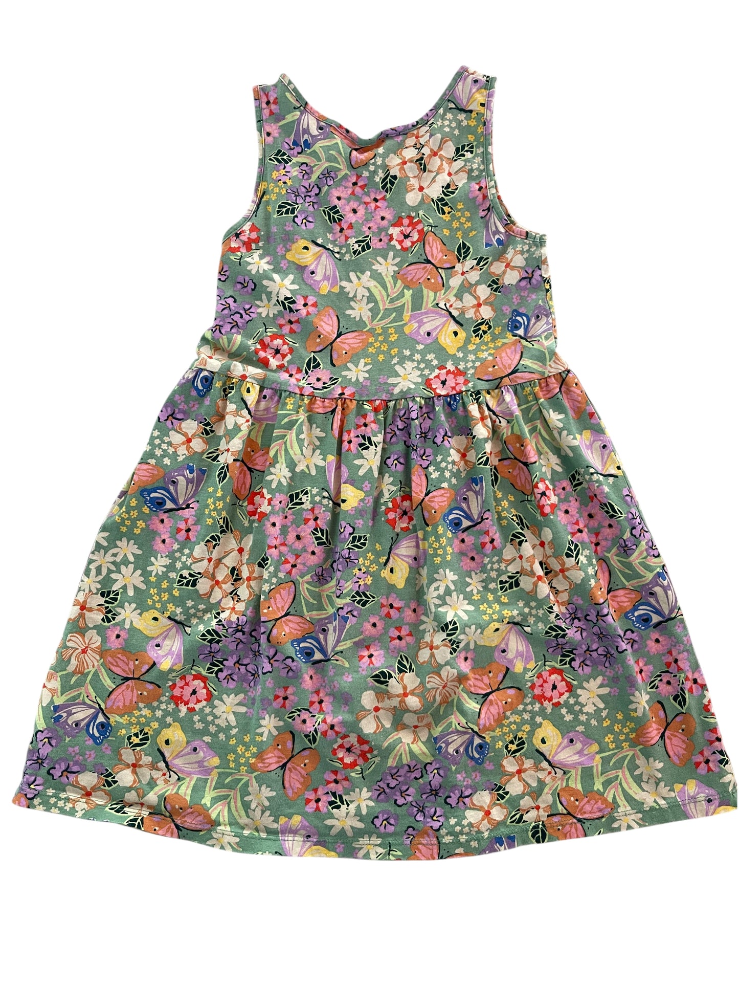 Kids (6X/7) Girl H&M Mint Green Floral Dress