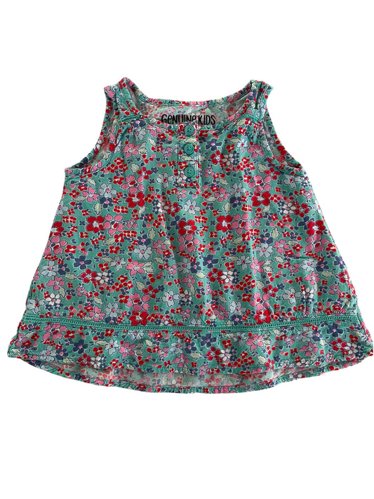(2T) Toddler Girl OSHKOSH Floral Tank Top