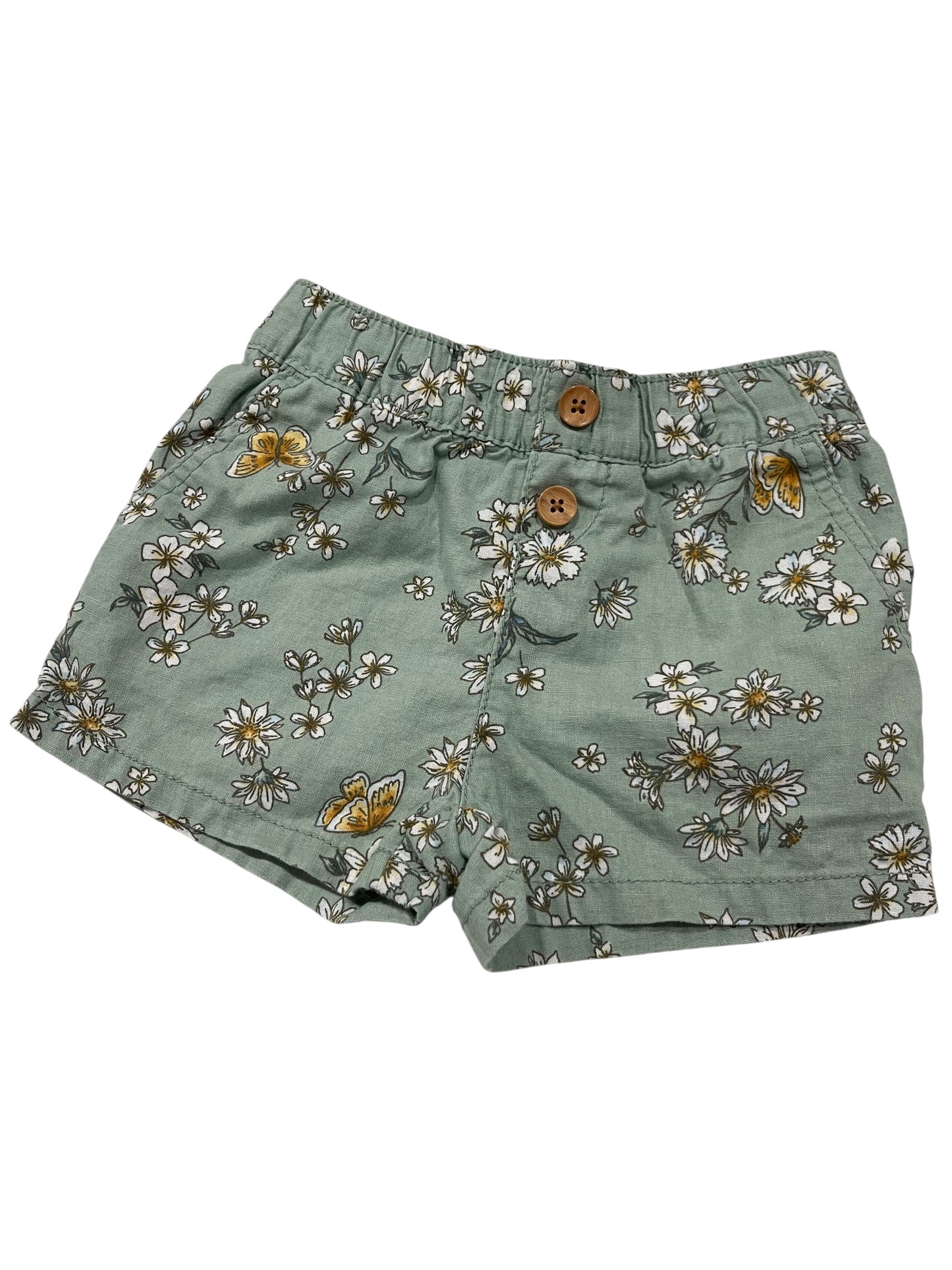 Kids (size 4) Girl OSHKOSH Linen/Cotton Floral Shorts