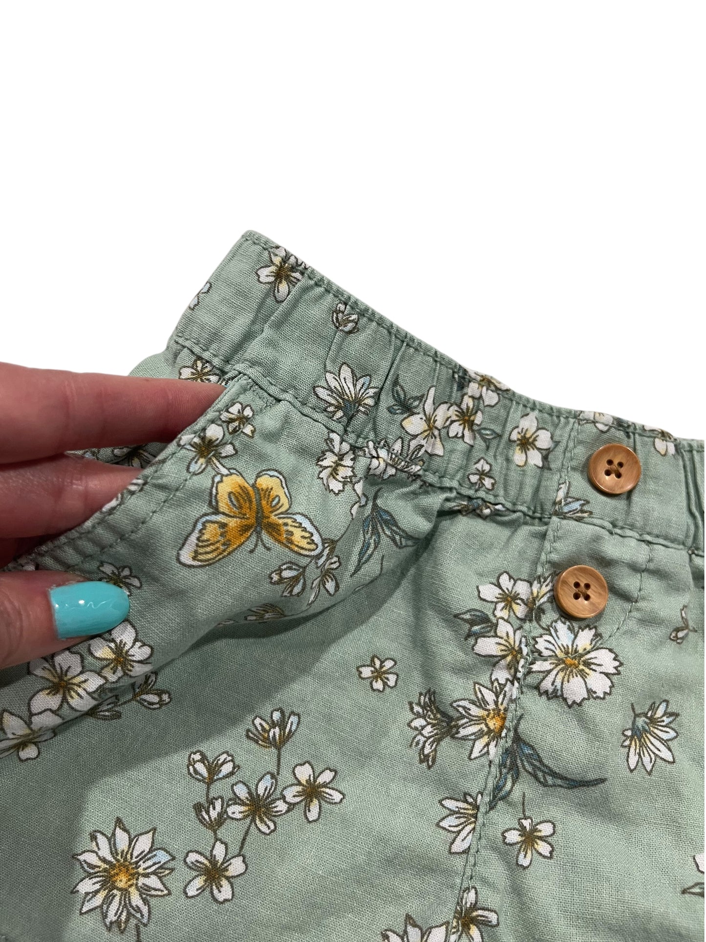 Kids (size 4) Girl OSHKOSH Linen/Cotton Floral Shorts