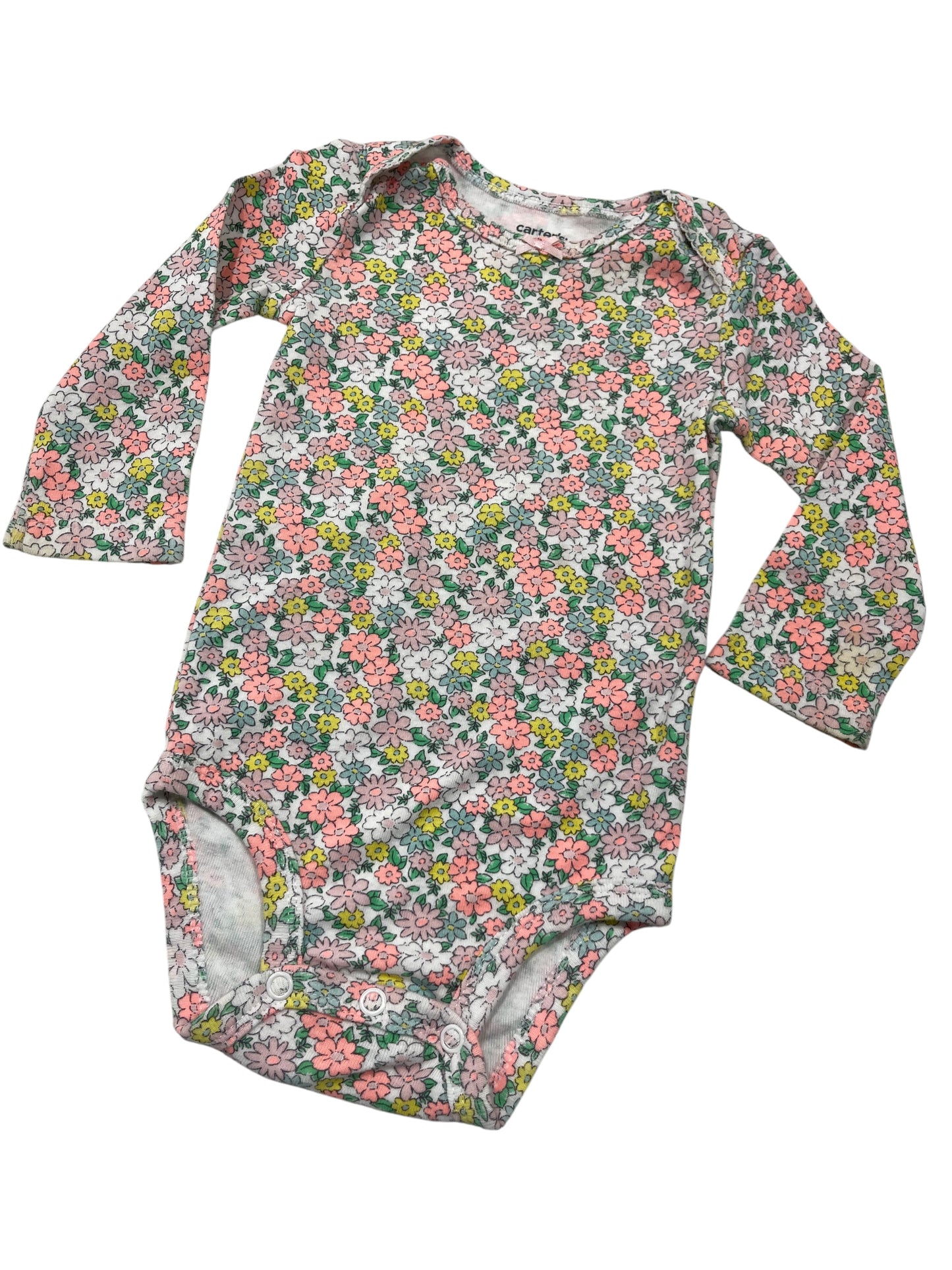 (9 mo) Infant Girl, Carter’s Floral Long Sleeve Onesie
