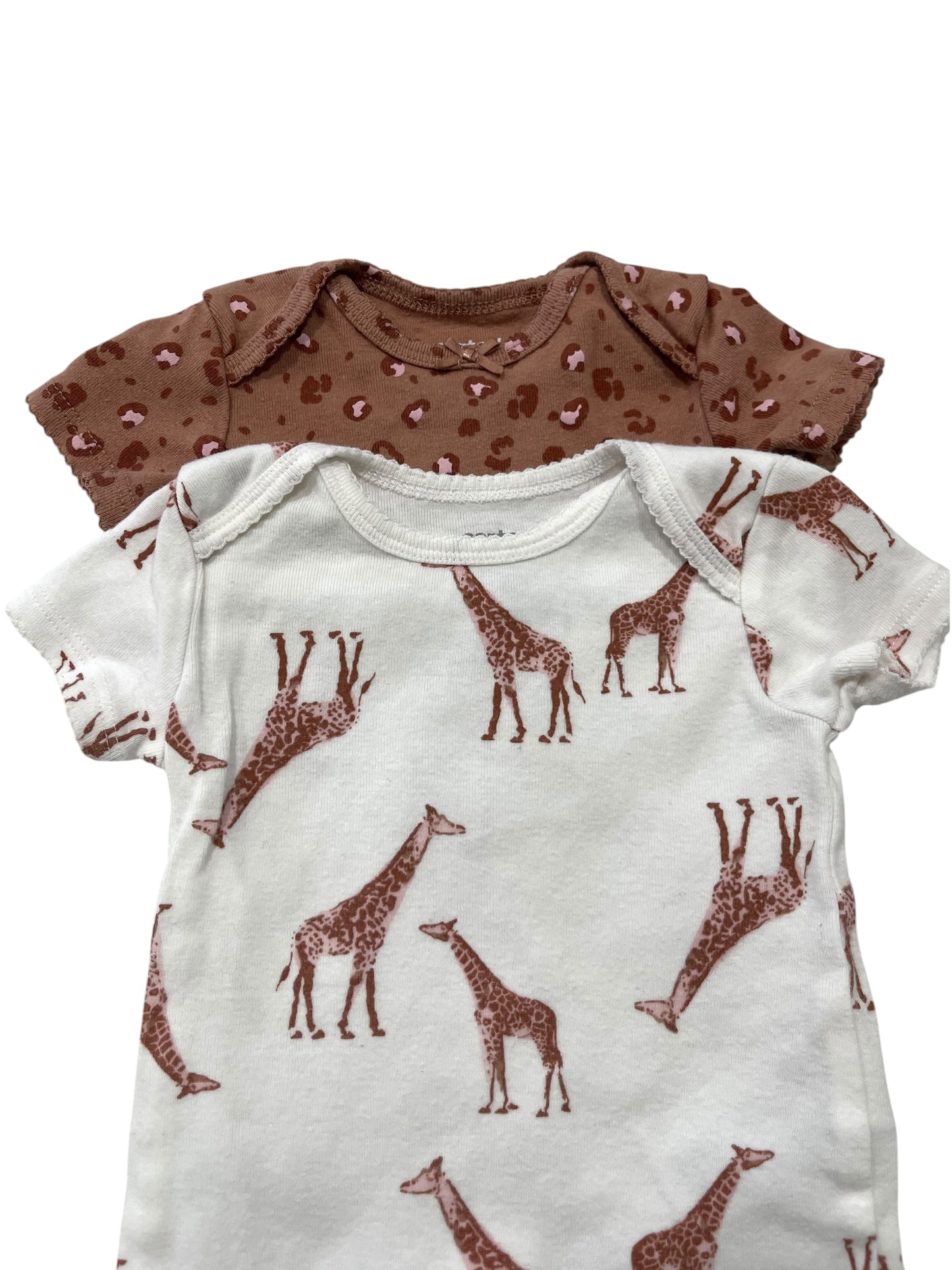 (3-6 mo) Infant Girl (2-pack) Onesies…so cute!