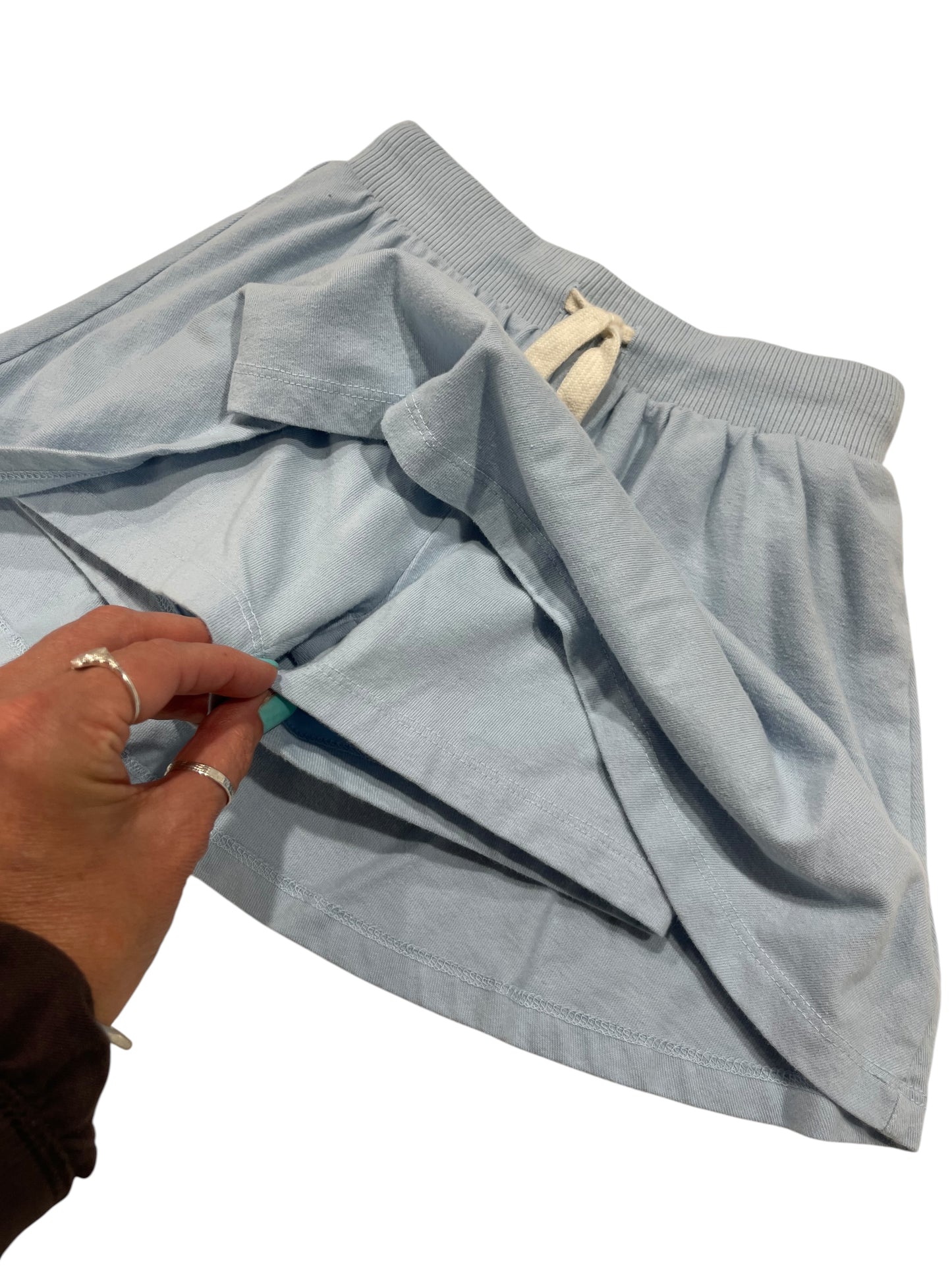 Kids (size 6-7) Girls Light Blue Skort from Old Navy