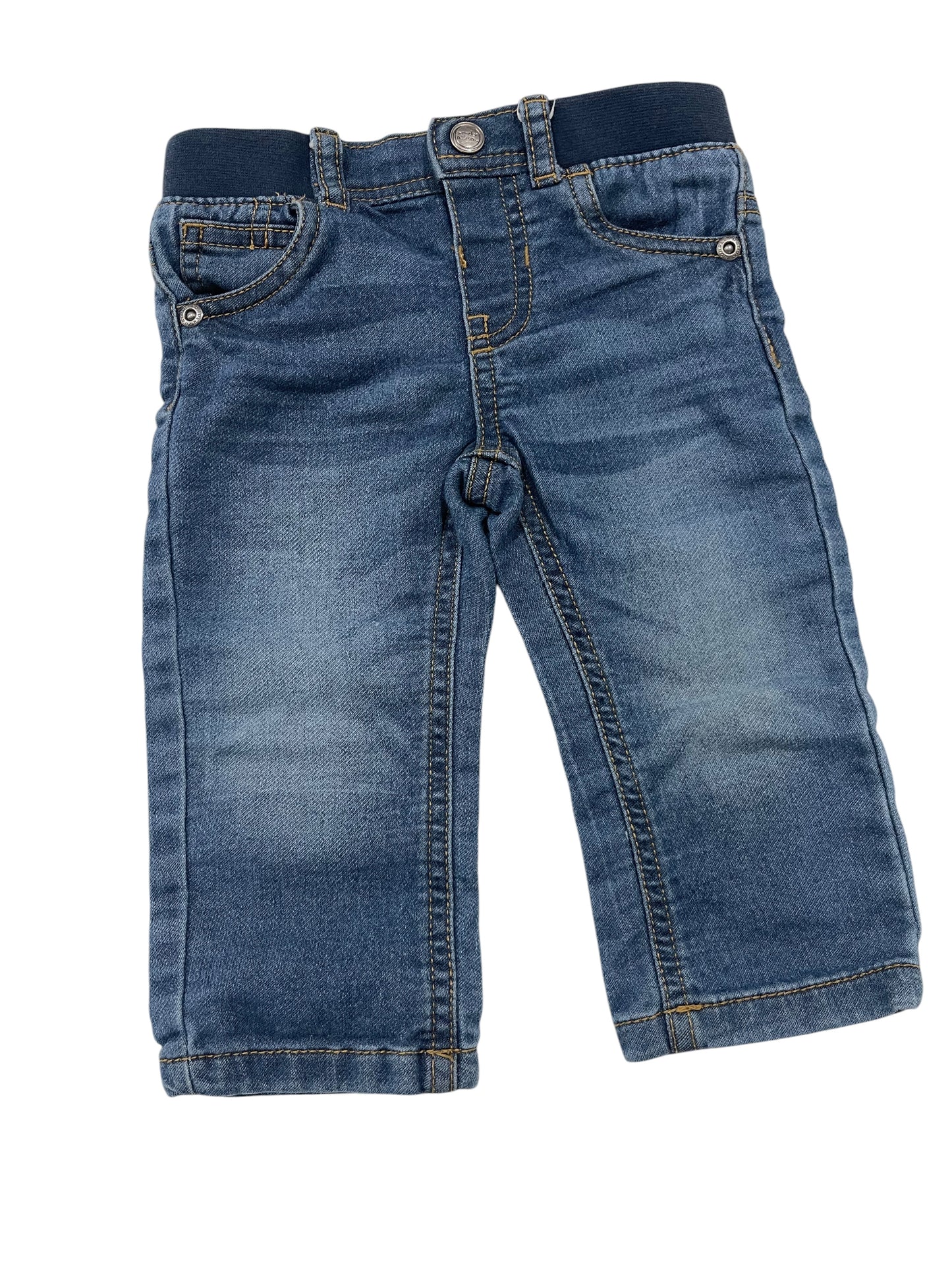 (12 mo) Infant Lightweight, Easy Comfy Denim Jeans by Wonder Nation