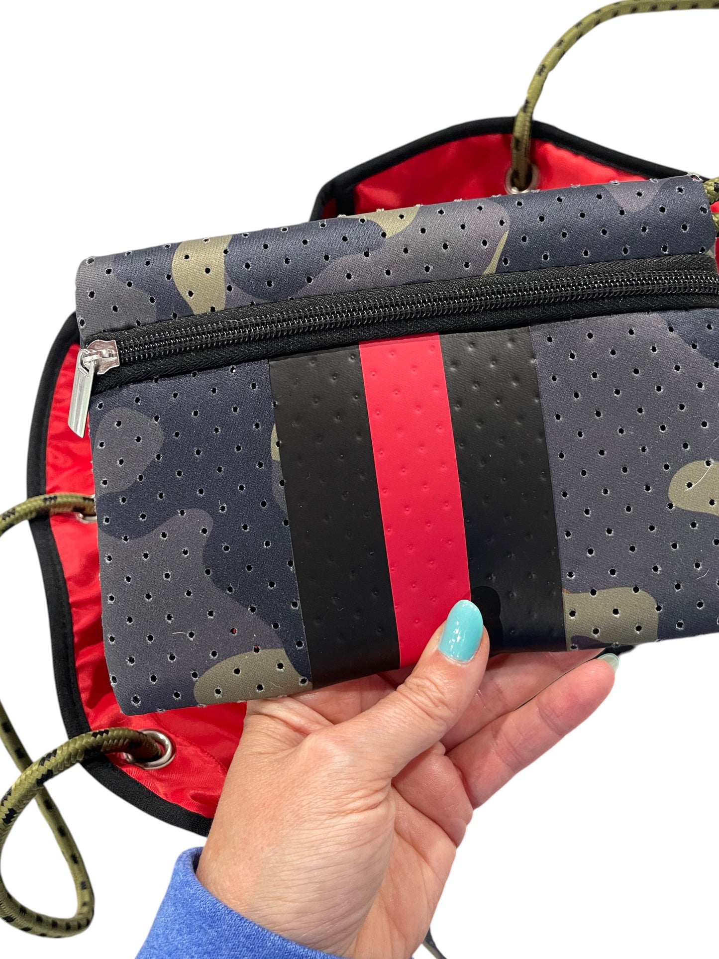 Neoprene Handbag/Tote with detachable smaller Inside Bag