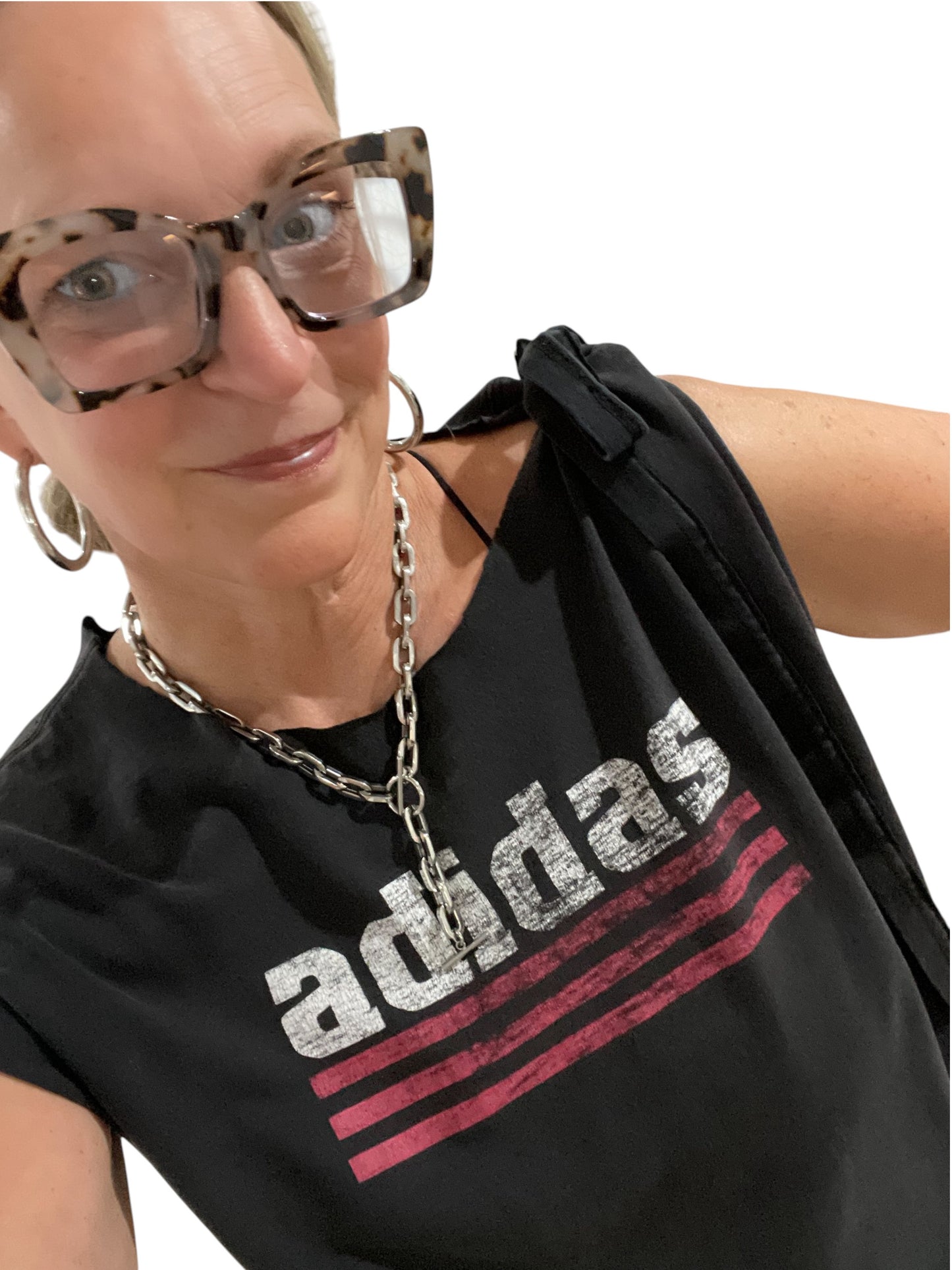 Women’s (Men’s L) Custom Cut ADIDAS TEE