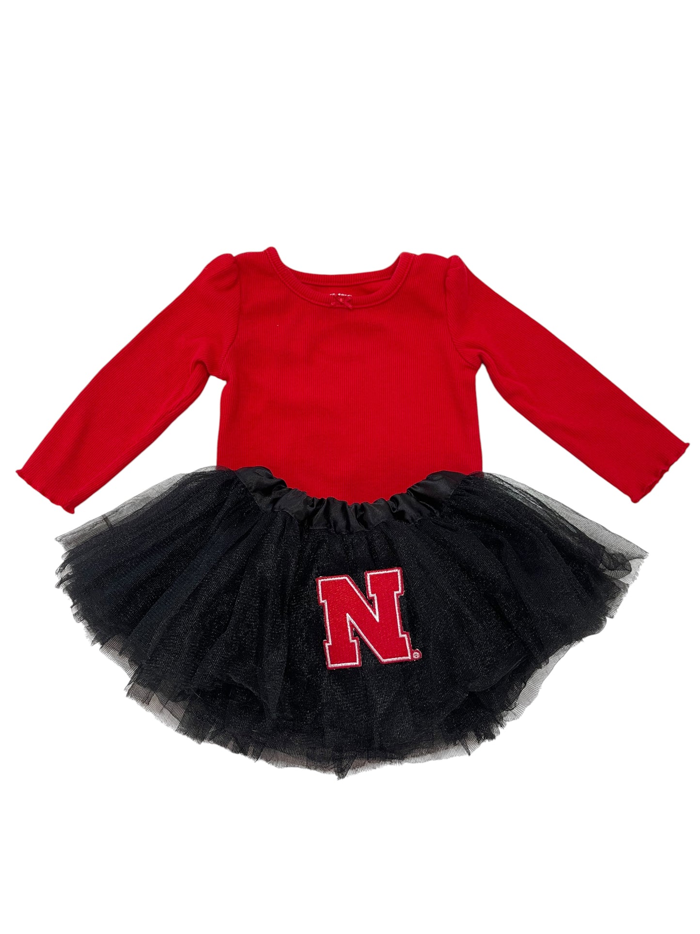 (9 mo) Infant Girl NEBRASKA tutu & onesie outfit