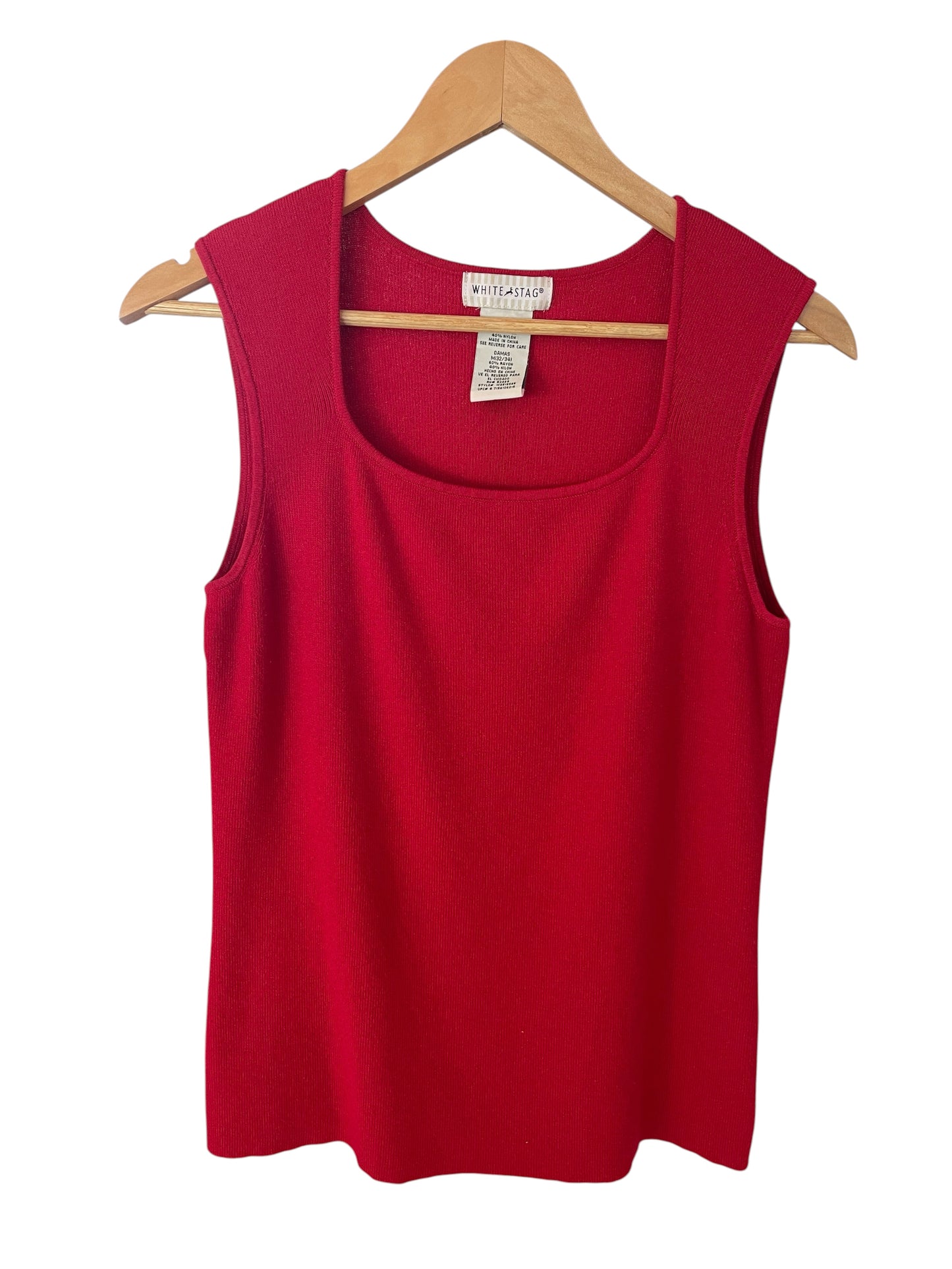 Women’s (Med) White Stag Ribbed Tank