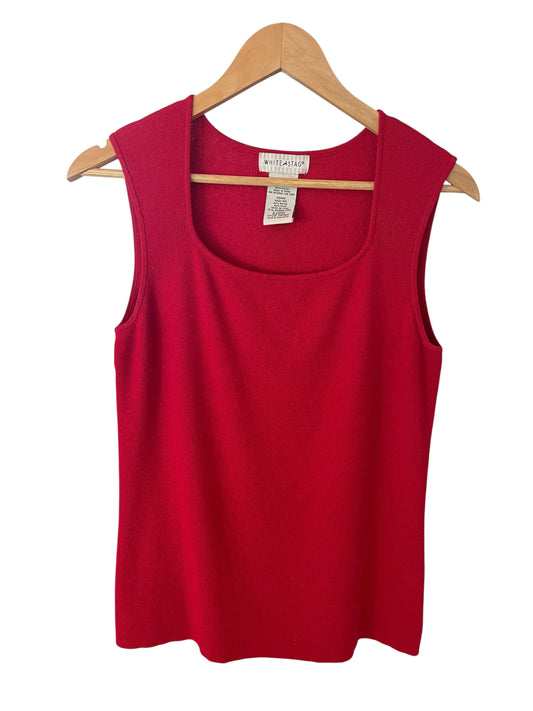 Women’s (Med) White Stag Ribbed Tank (sku 0013)