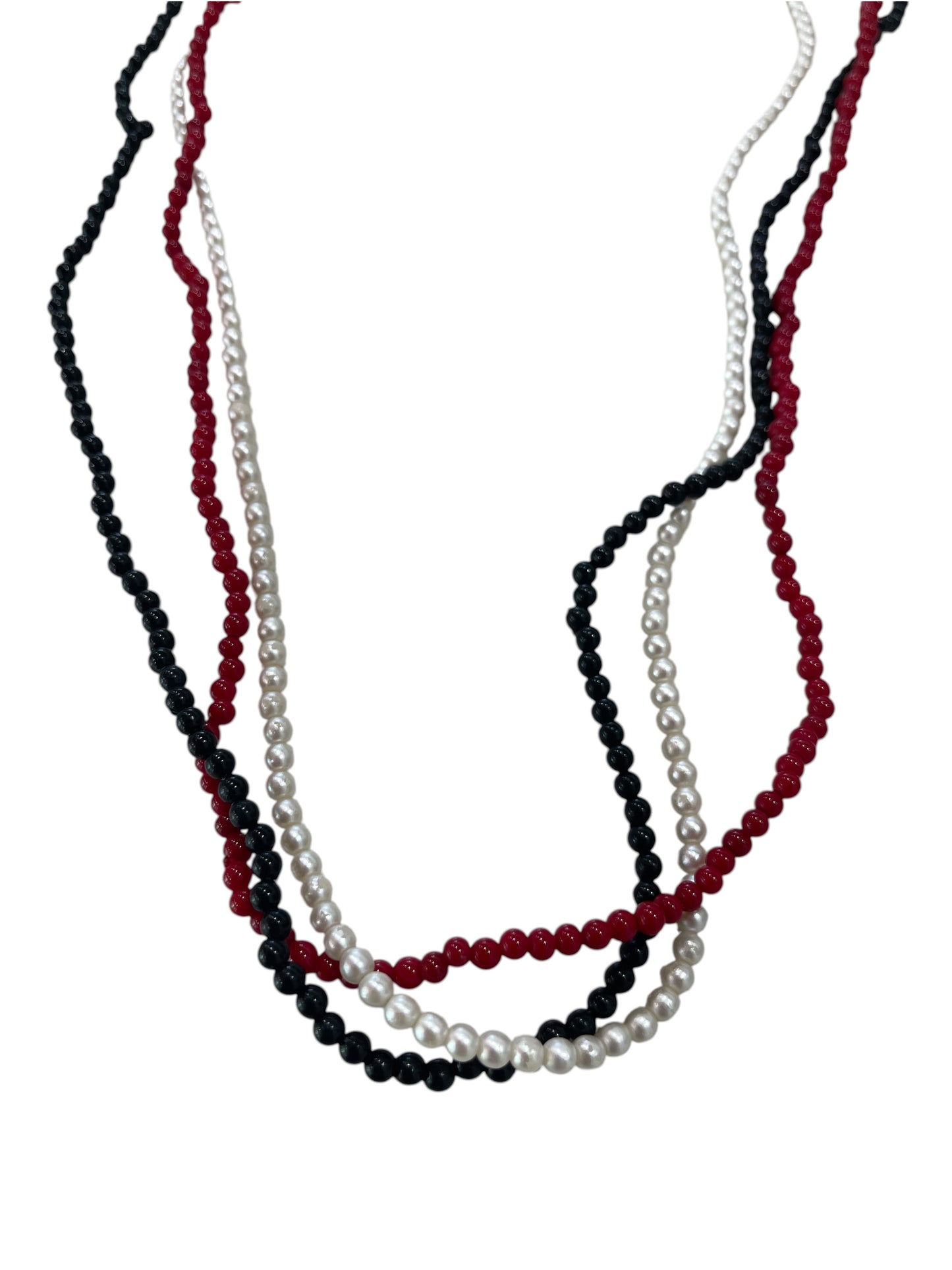 17” (set/3) Small Beaded Necklace