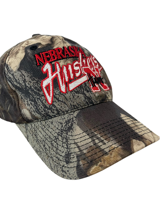 Nebraska Huskers Camo (SnapBack) Ball Cap (sku 0010)