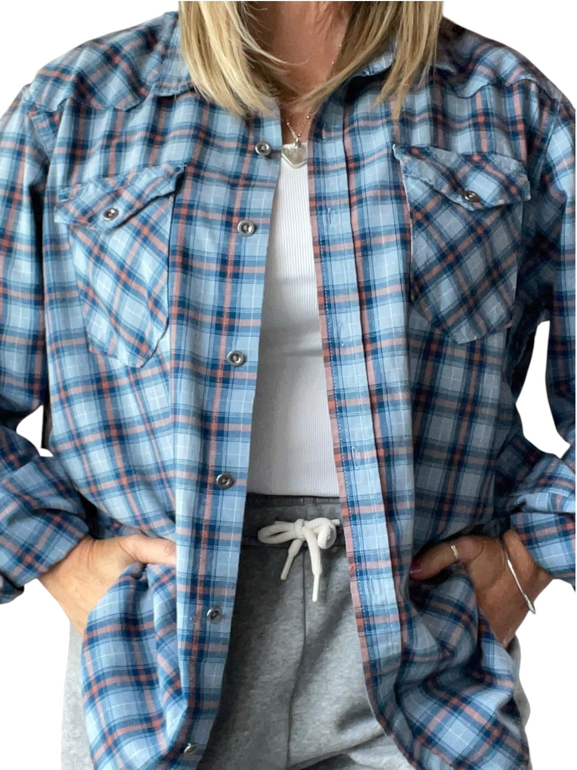 Adult (XL) Wrangler Lightweight Button Up Shirt