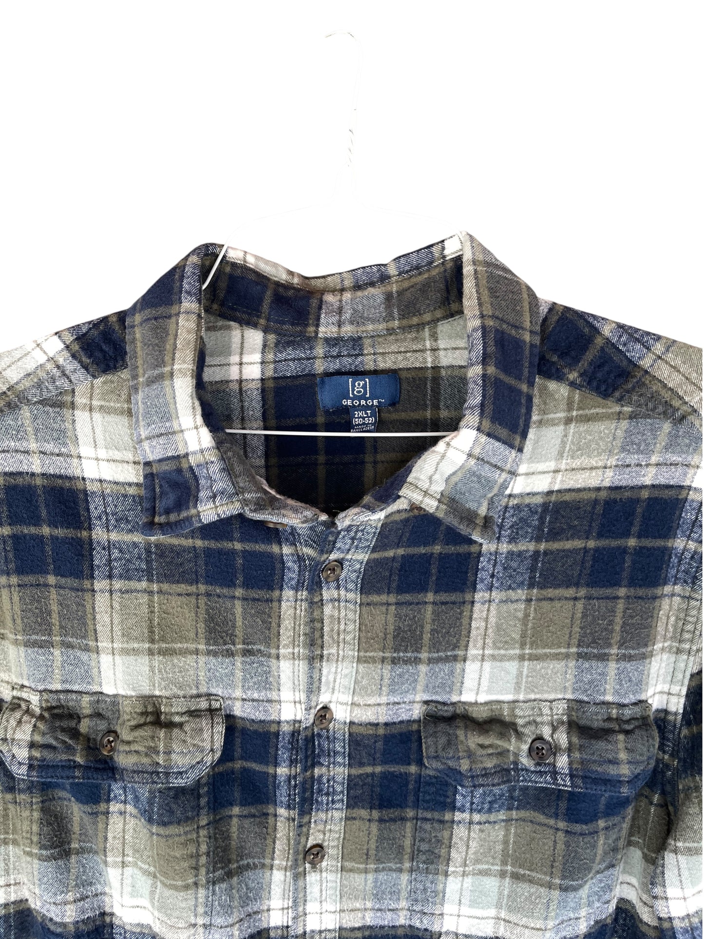 Women’s (Men 2XLT) GEORGE Flannel Shirt (sku 0026)