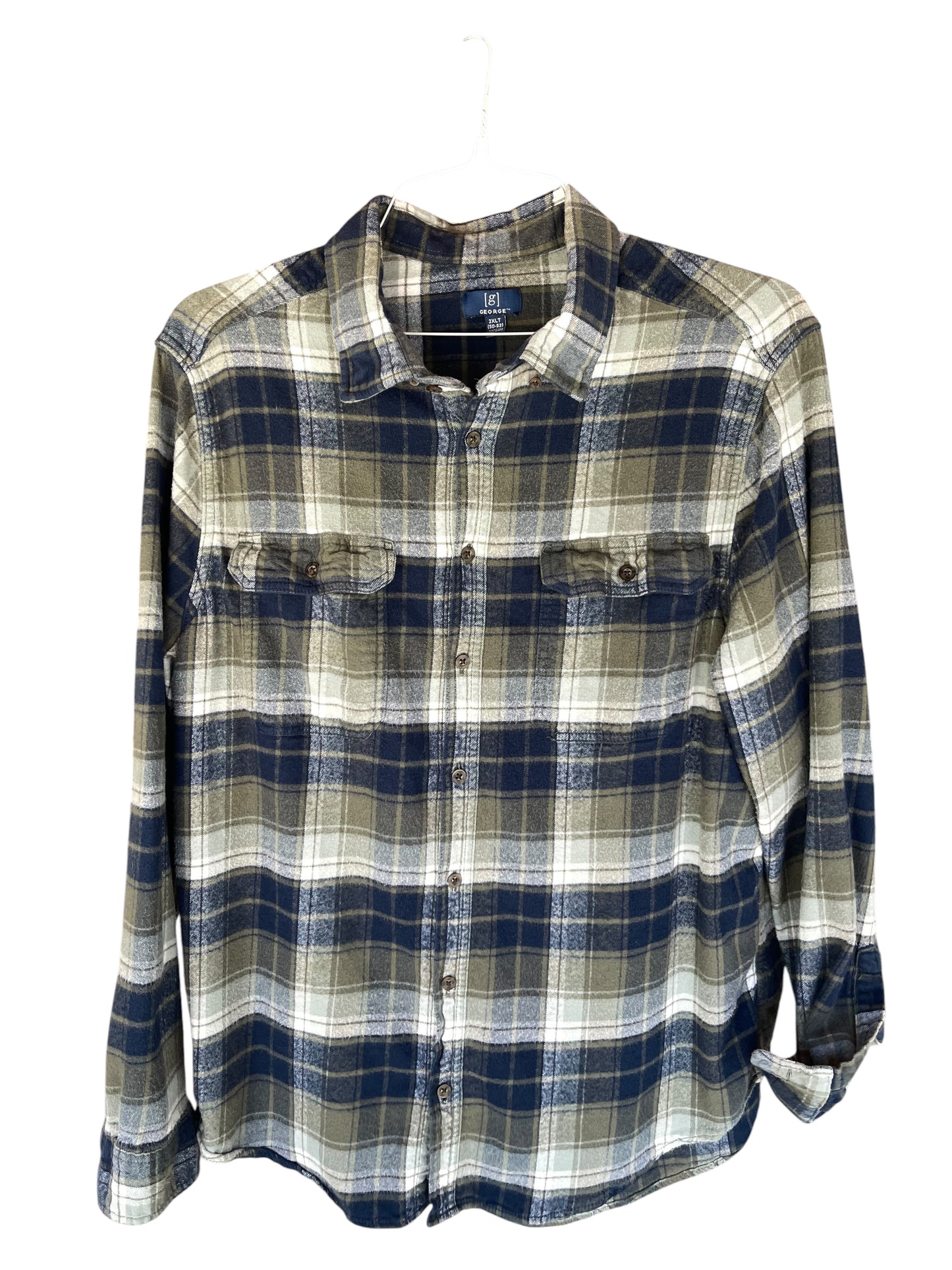 Women’s (Men 2XLT) GEORGE Flannel Shirt (sku 0026)