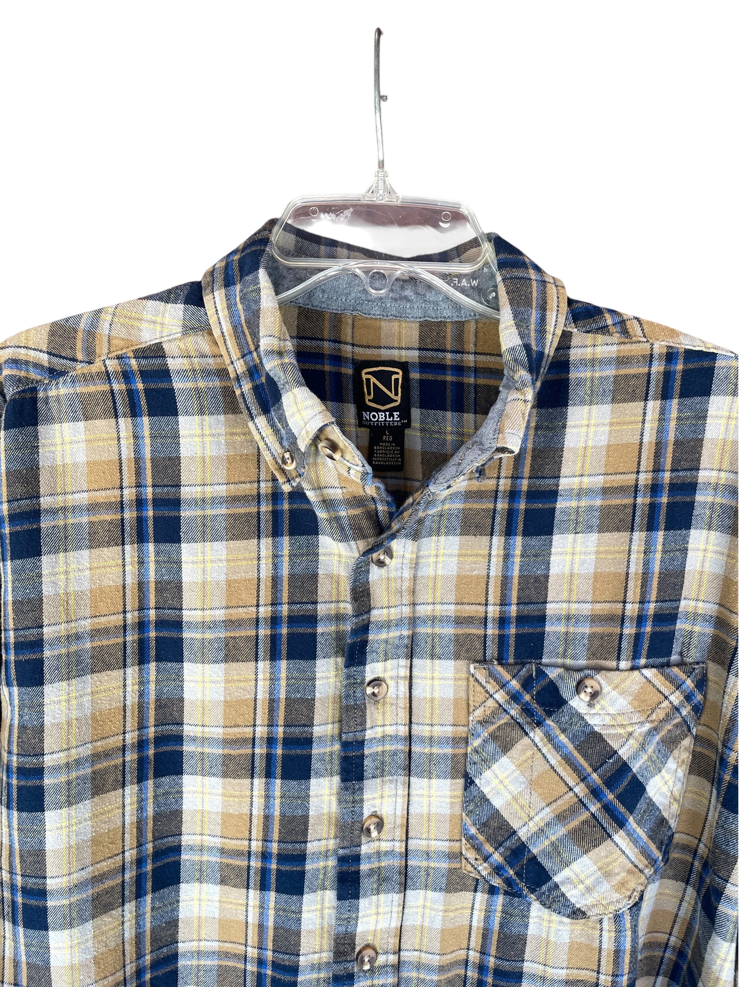 Women’s (Men L Reg) NOBLE OUTFITTERS Flannel Shirt (sku 0027)