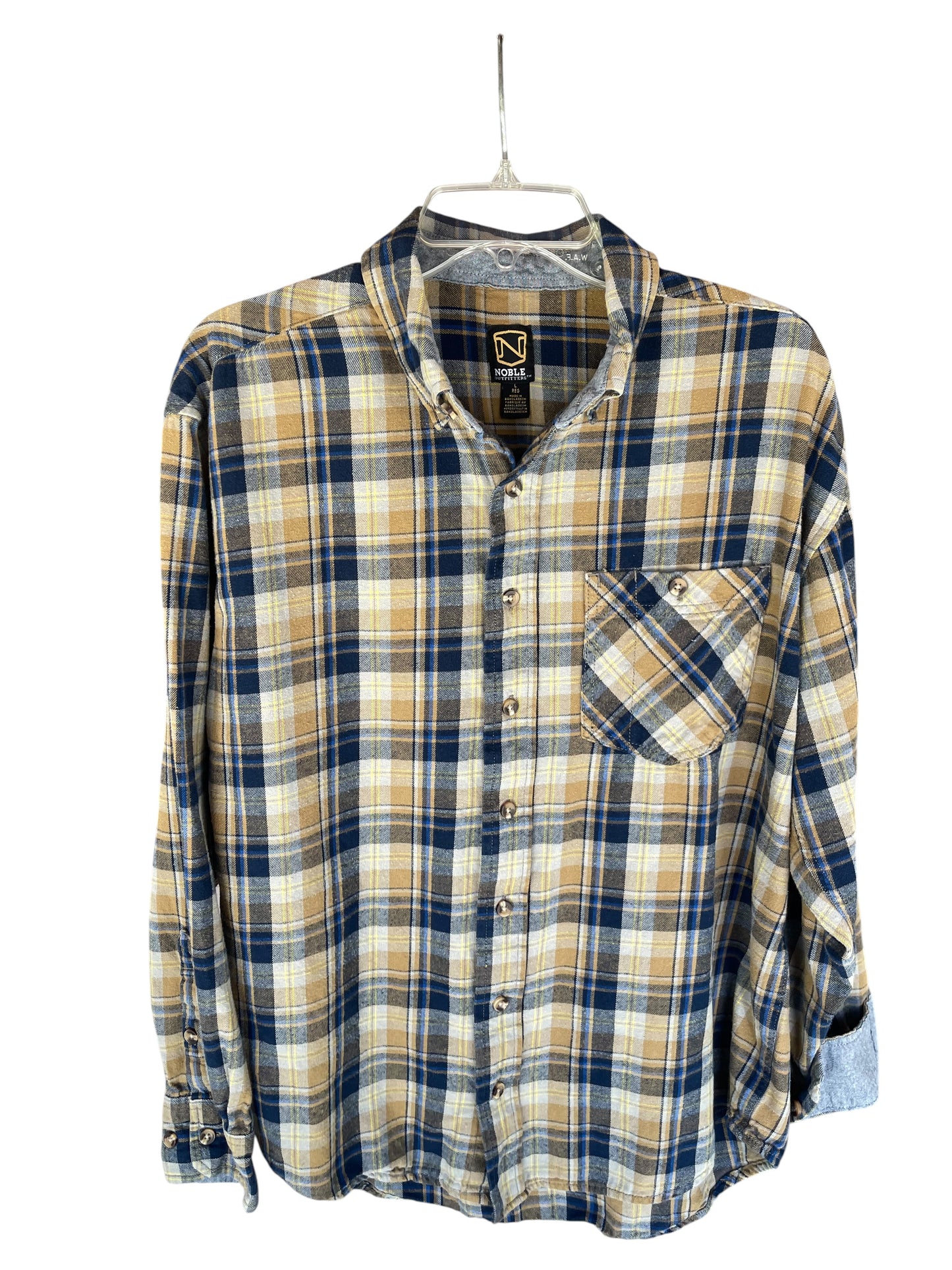 Women’s (Men L Reg) NOBLE OUTFITTERS Flannel Shirt (sku 0027)