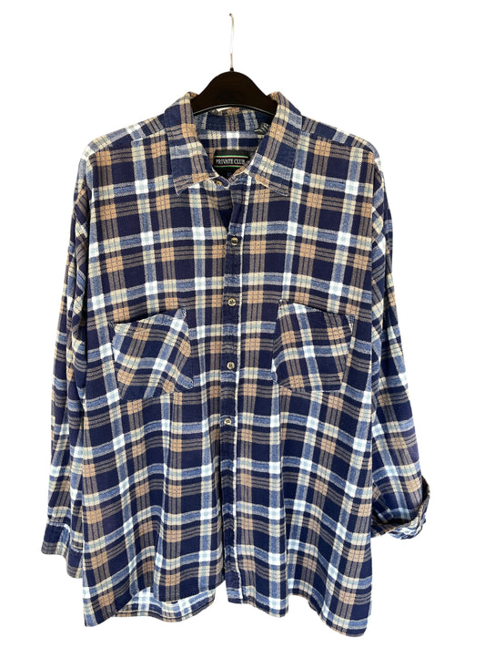 Women’s (Men 2XL) PRIVATE CLUB Flannel Shirt (SKU 0029)
