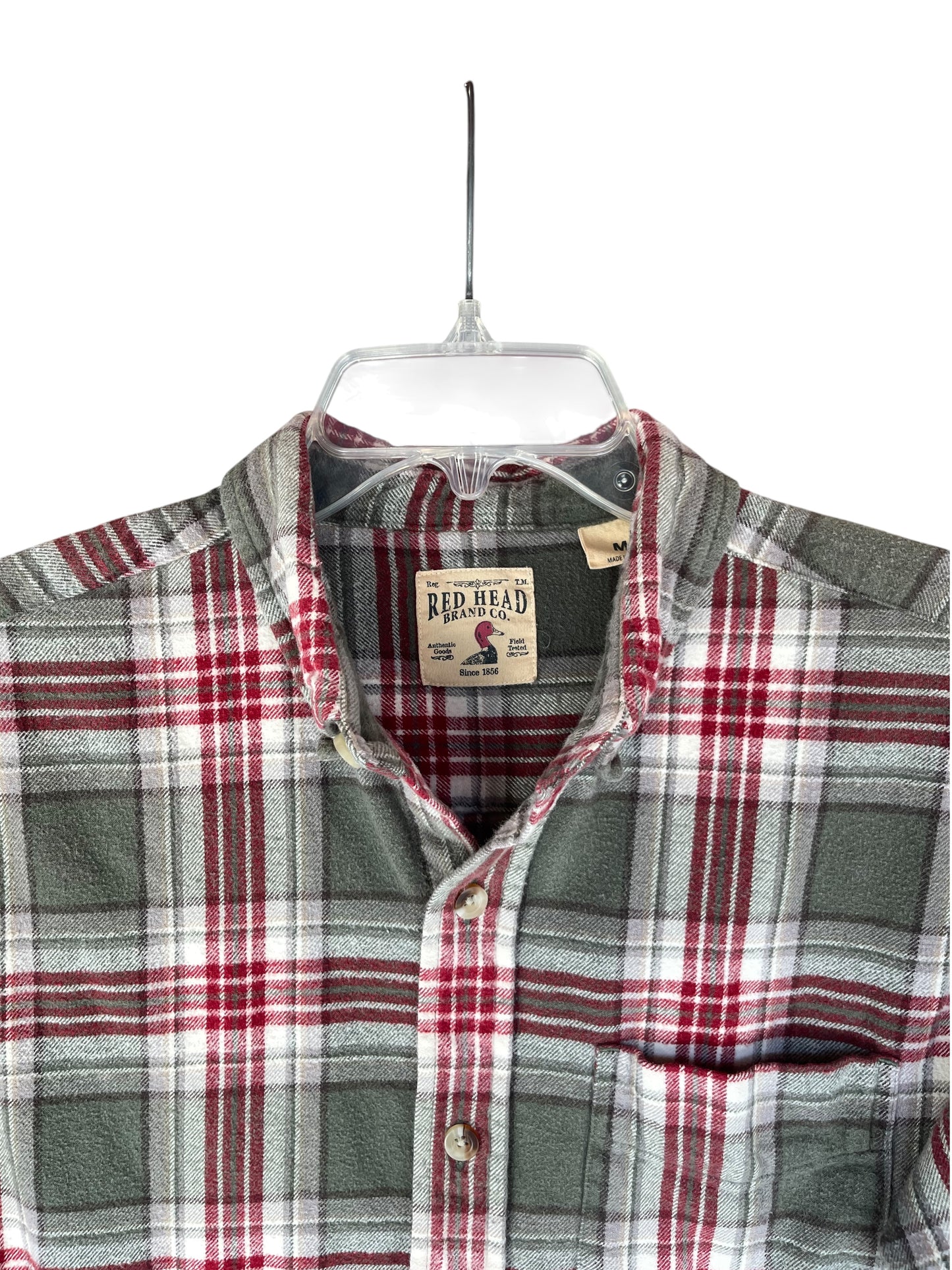 Women (Men M) RED HEAD BRAND CO Flannel Shirt (SKU 0030)