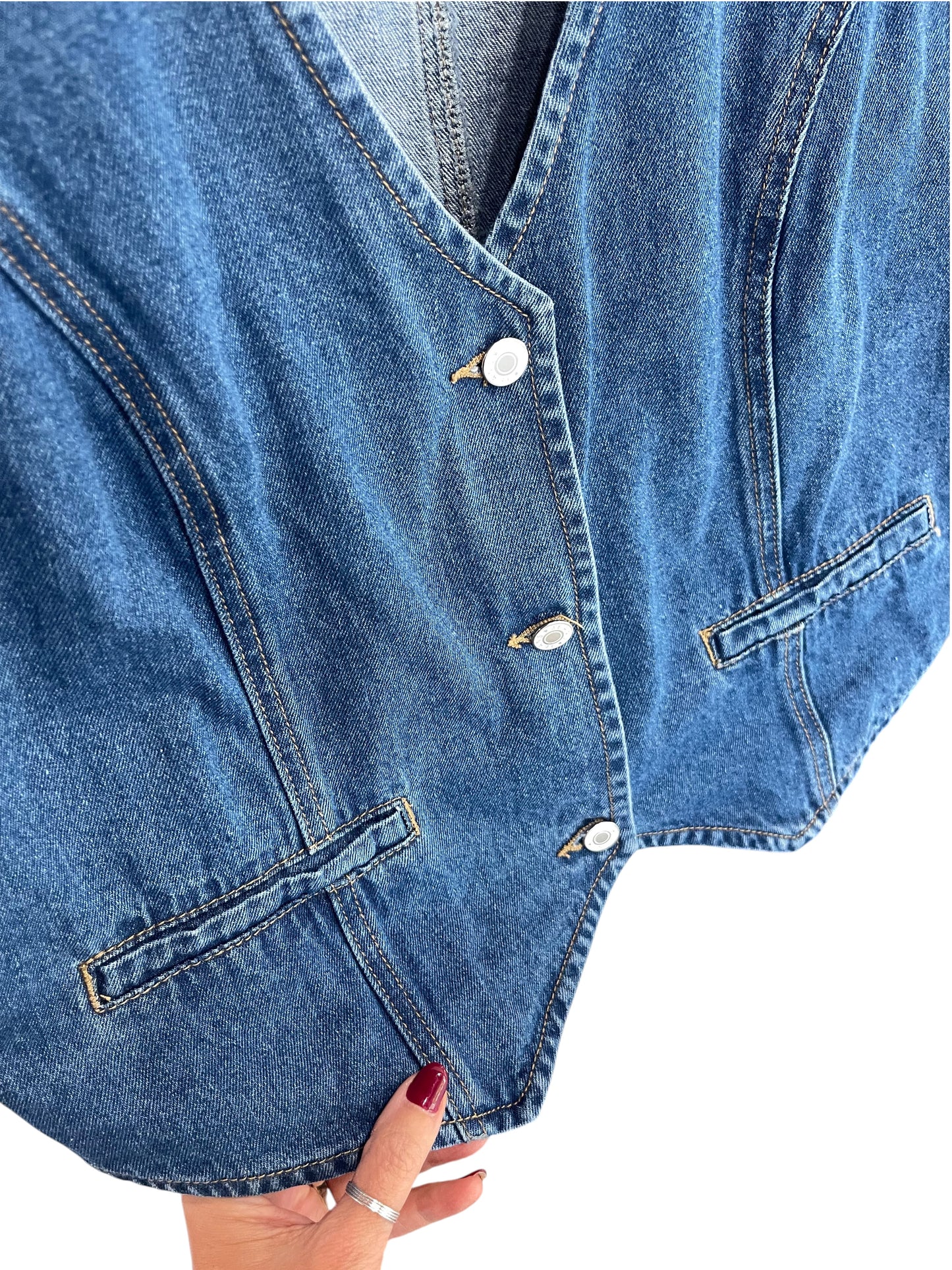 Women’s (XL) Darling Denim Vest (sku 0047)