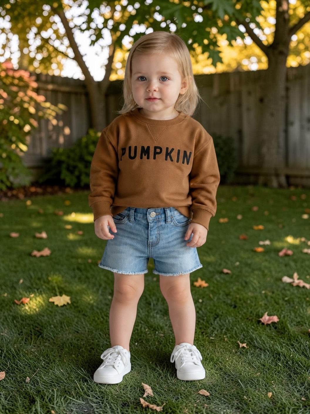 (18 mo) Infant Boy or Girl PUMPKIN Crewneck Sweatshirt (sku 0084)