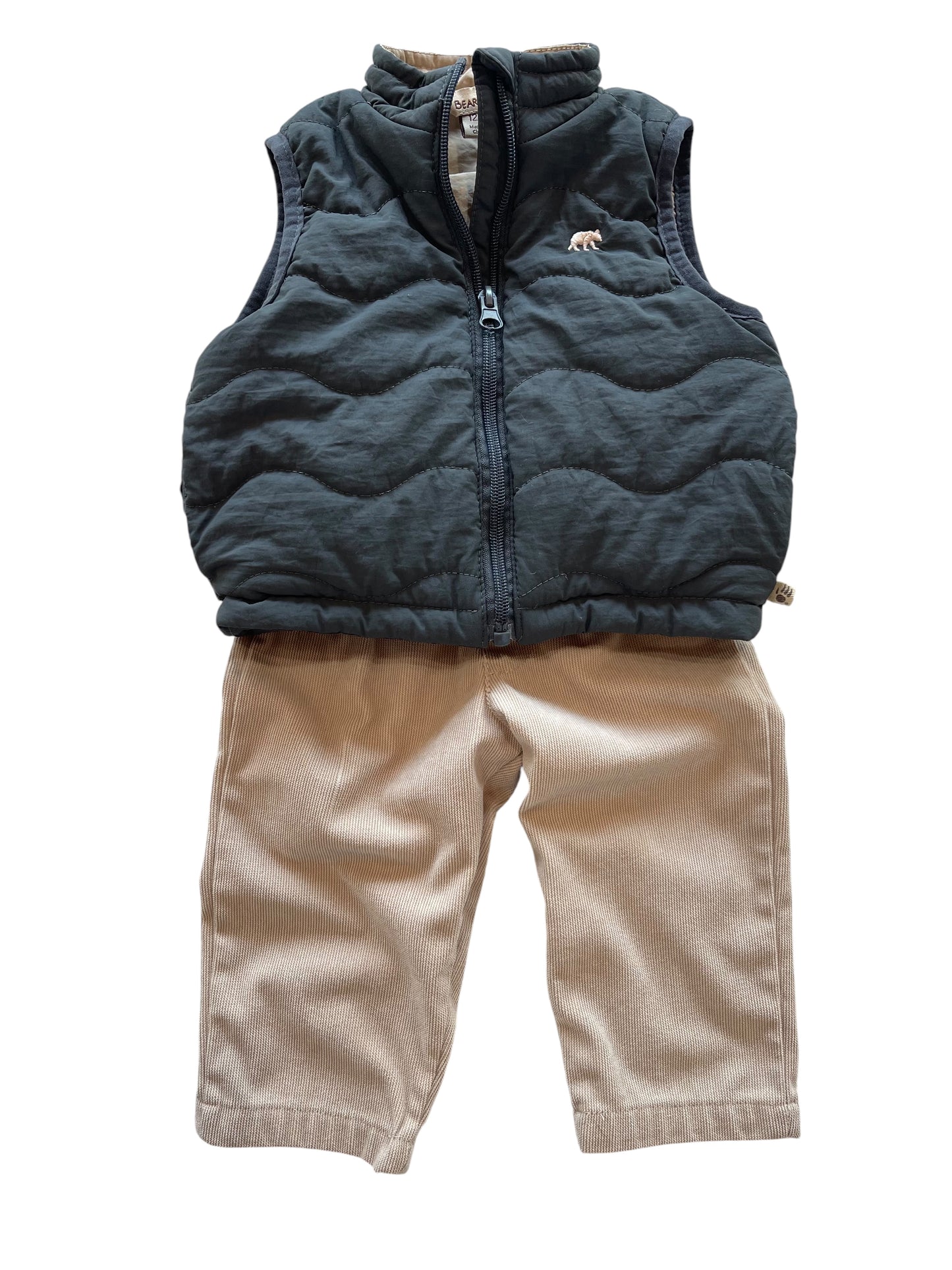 Infant Boy (12M) BEARPAW Puffer Vest/Pant Set (sku 0096)