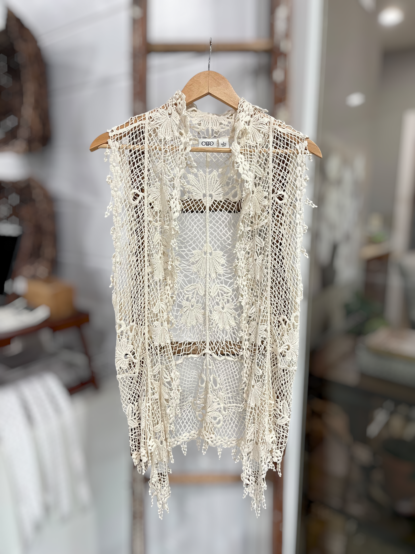 Women’s (S) CATO Crochet Vest (sku 0119)
