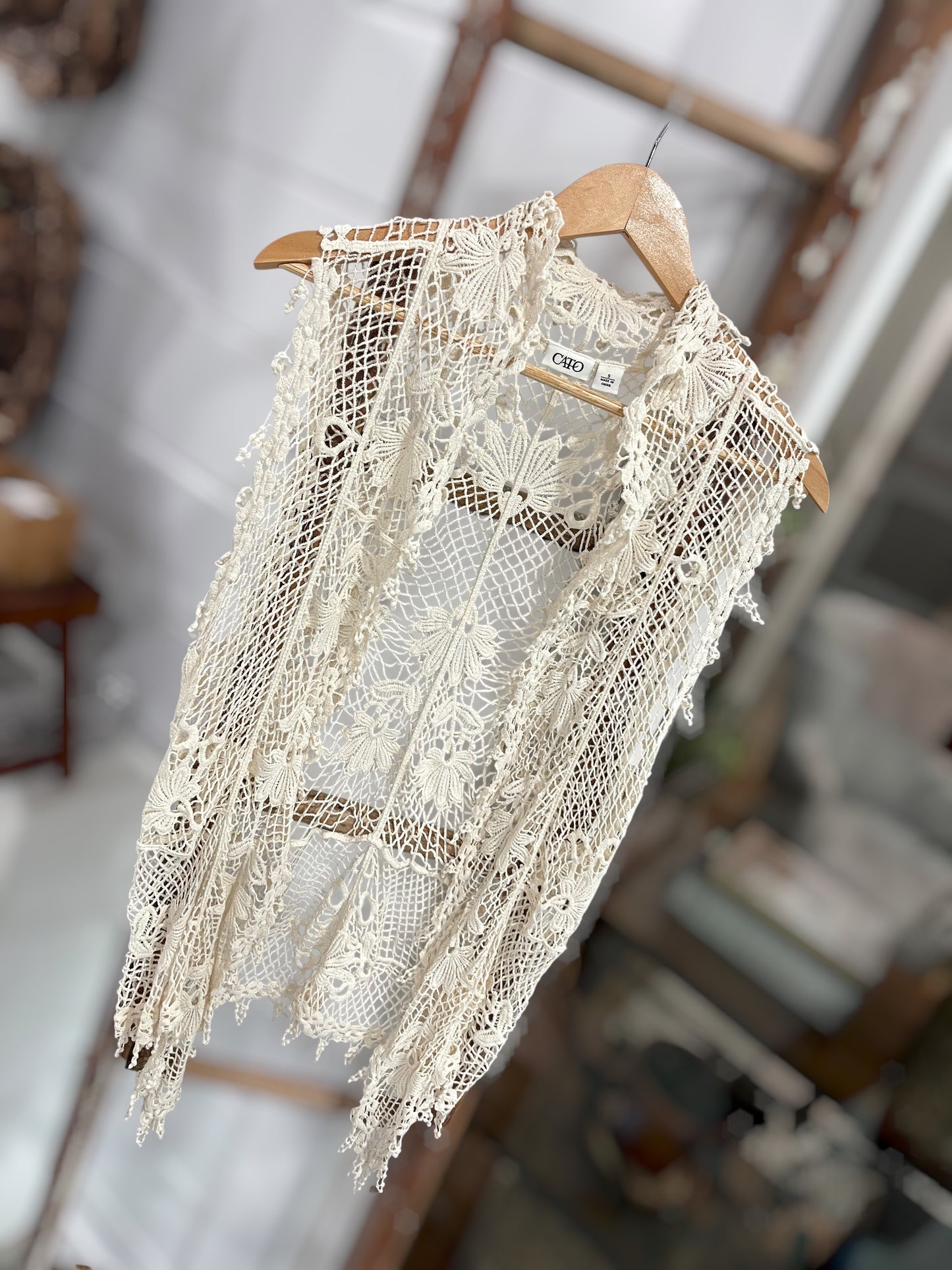 Women’s (S) CATO Crochet Vest (sku 0119)