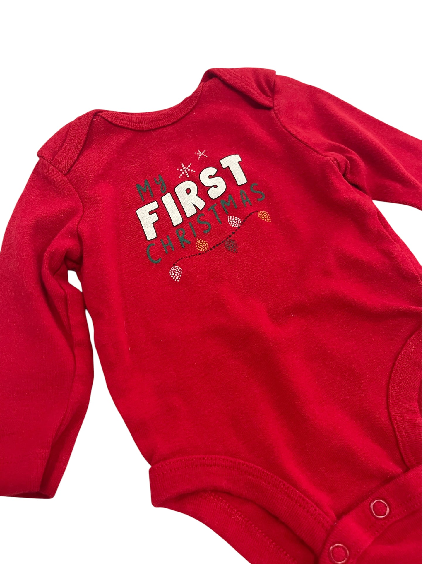 Infant (3 M) 1st Christmas Onesie (sku 0155)