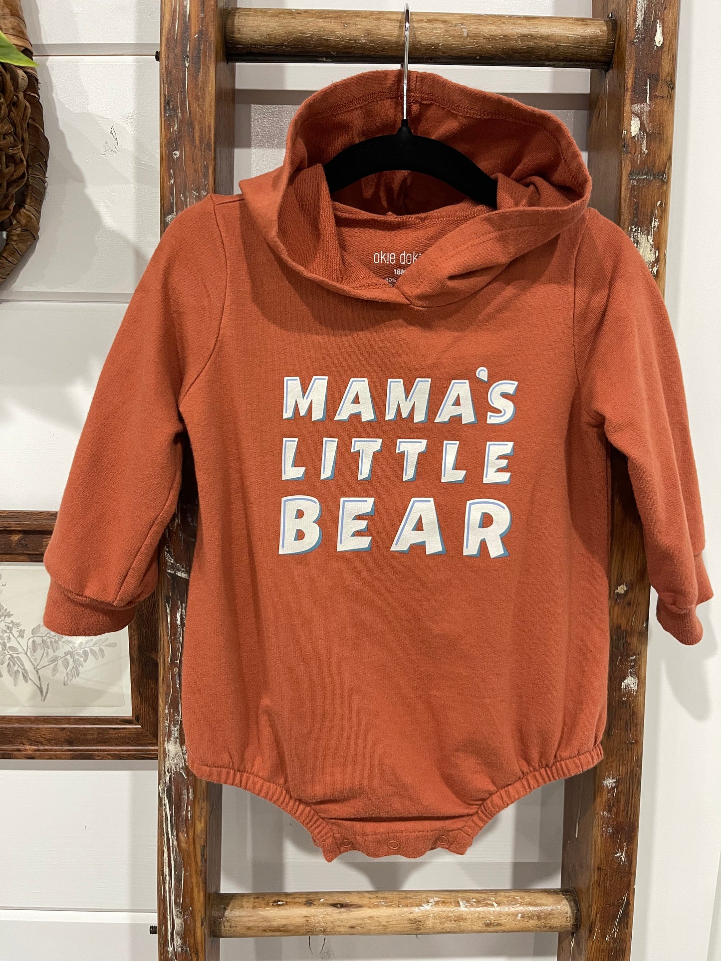 Infant (18 M) Okie Dokie Sweatshirt Onesie/Hood (sku 0224)